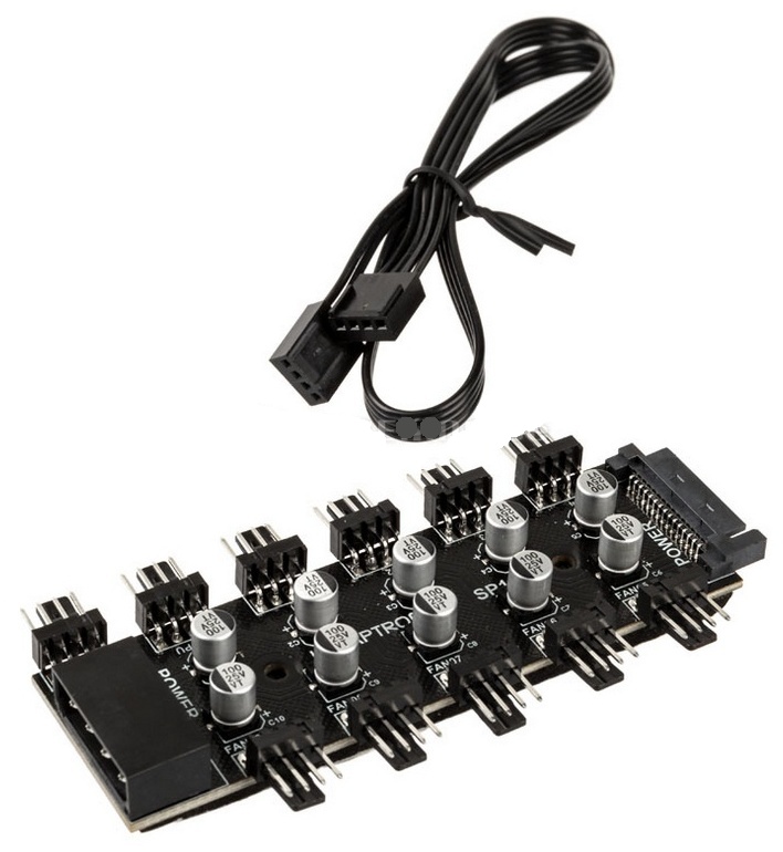 Разветвитель Lamptron FAN HUB на 10 PWM вентиляторов SP105