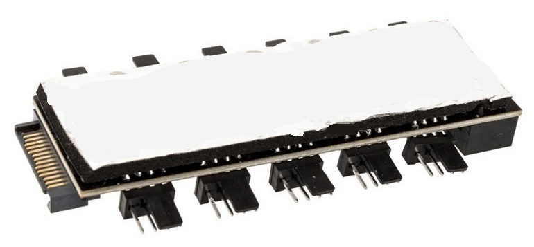 Разветвитель Lamptron FAN HUB на 10 PWM вентиляторов SP105