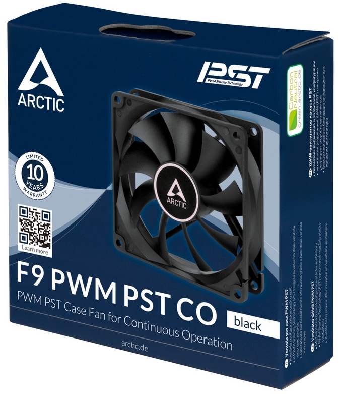 Вентилятор 92x92x25 Arctic F9 PWM PST CO (Black) ACFAN00215A