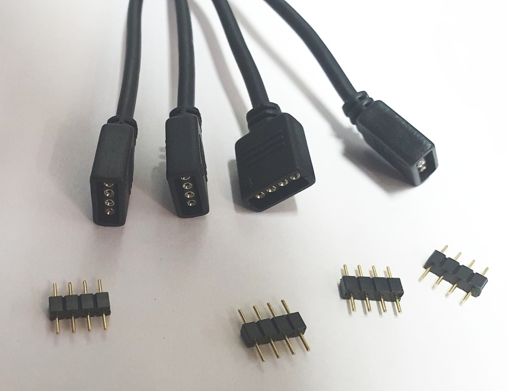 Разветвитель Generic RGB LED разветвитель 15 + 4x14 см 1 на 4 устройства<