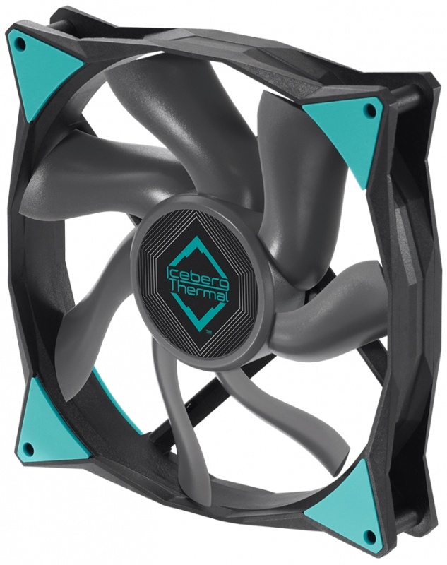 Вентилятор iceberg 140x140x25 IceGALE Xtra PWM, BLACK, 500-2500rpm, 47dB(M), 0.56A, 2шт
