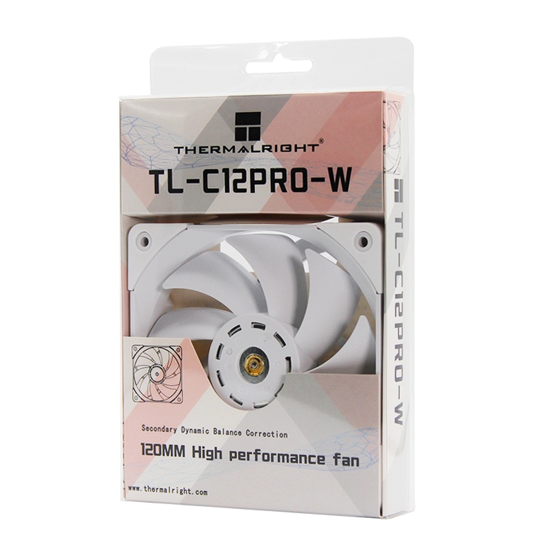Вентилятор 120x120x25 Thermalright TL-C12-PRO-W PWM, 1850rpm, 29.6dB(M), 0.25A