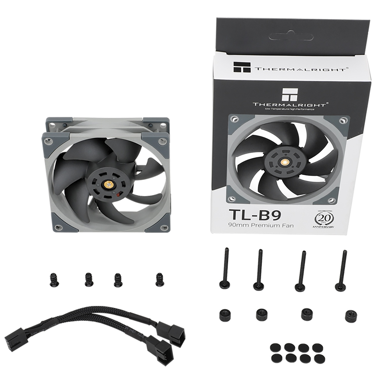 Вентилятор Thermalright 92x92x25 TL-B9 PWM, 2500 rpm, 23 dB(A), 0.13A