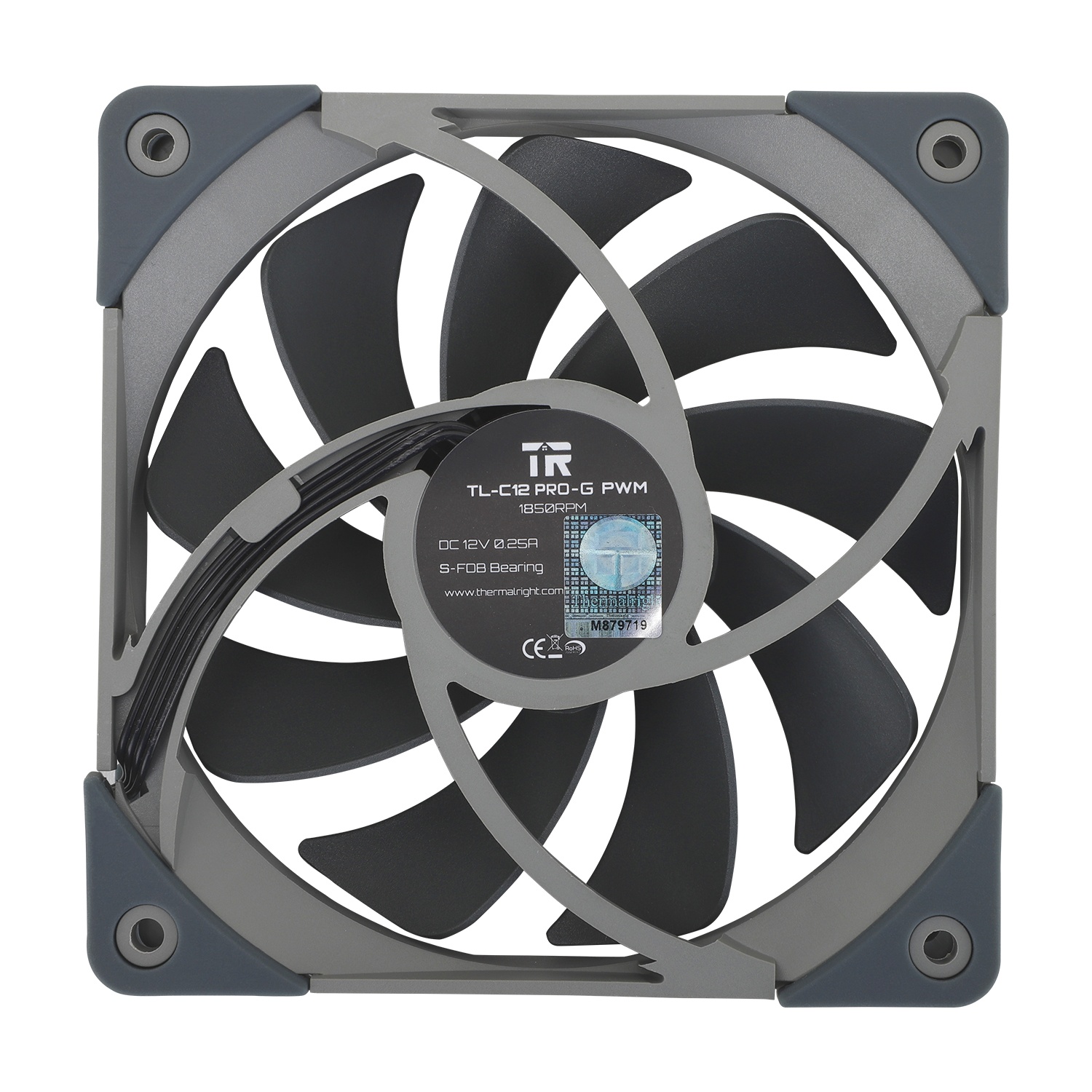 Вентилятор 120x120x25 Thermalright TL-C12-PRO-G PWM, 1850rpm, 29.6dB(M), 0.25A