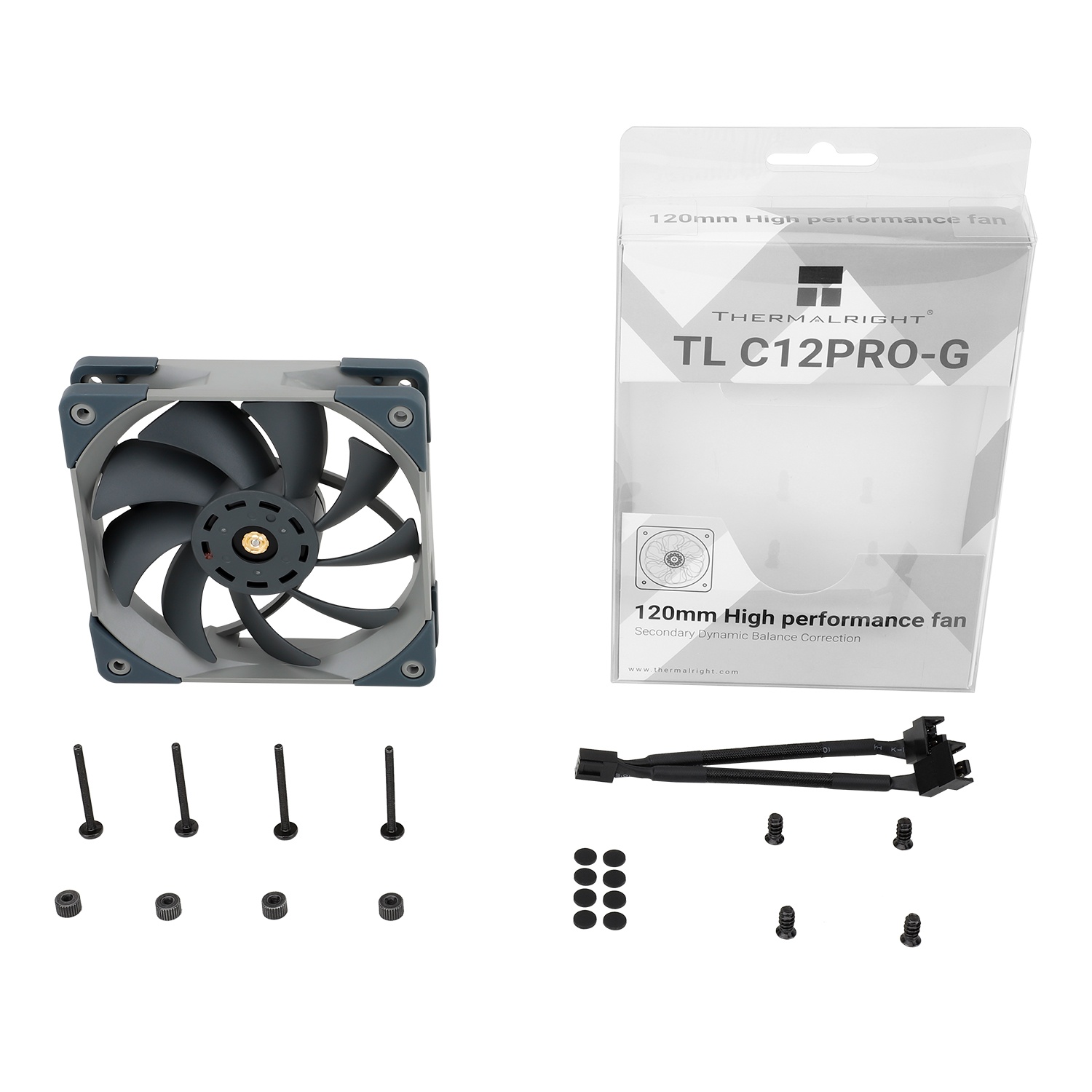 Вентилятор 120x120x25 Thermalright TL-C12-PRO-G PWM, 1850rpm, 29.6dB(M), 0.25A