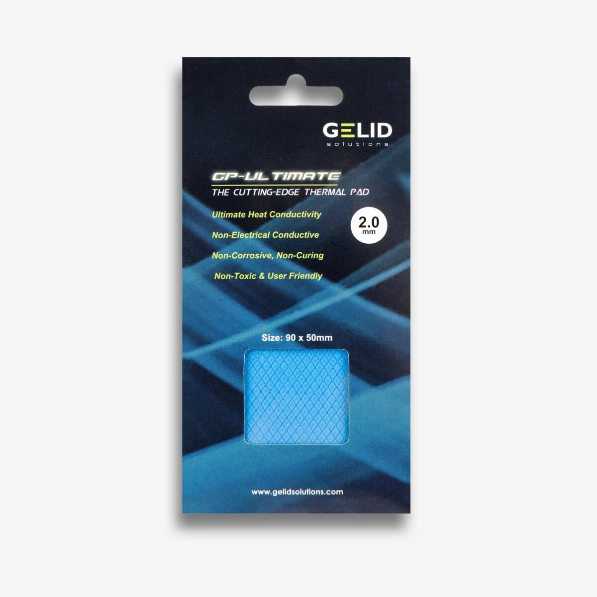 Термопрокладка GELID Solutions 90x50x2.0 mm TP-GP04-D Ultimate, теплопроводность 15 Вт/мк