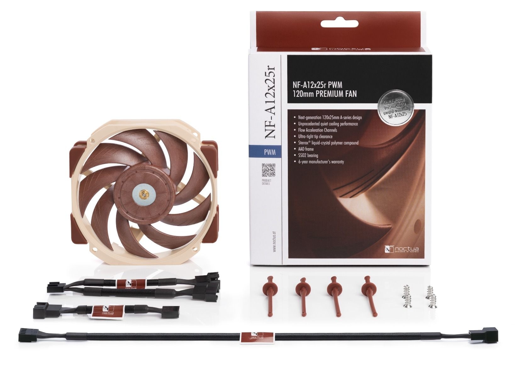 Вентилятор 120x120x25 Noctua NF-A12X25R-PWM 450-2000 об/мин PWM