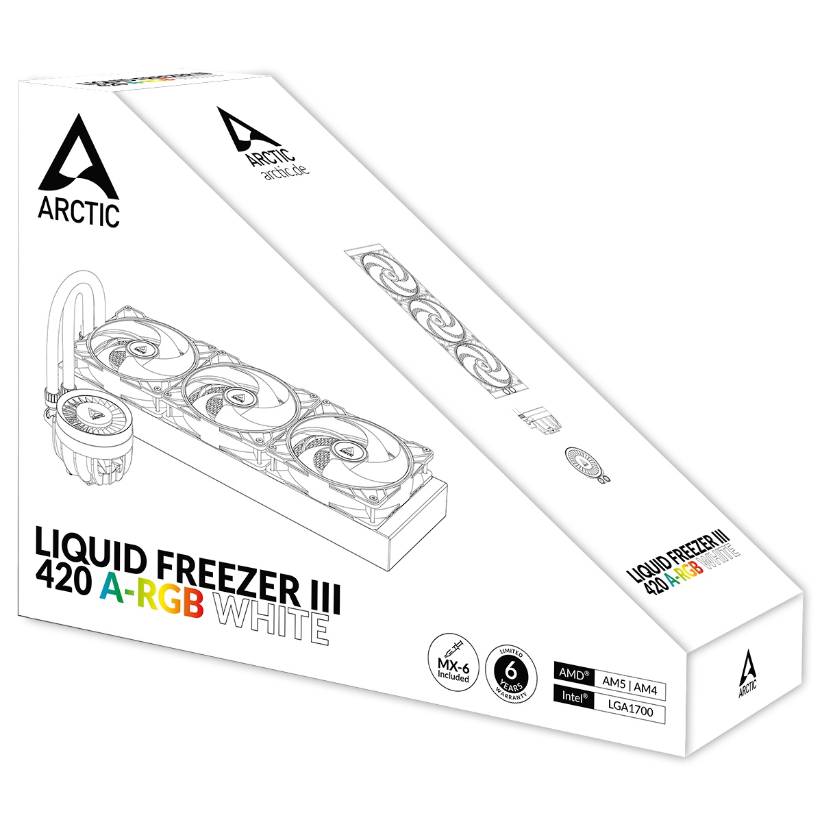 СЖО Arctic Liquid Freezer III-420 ARGB White ACFRE00153A