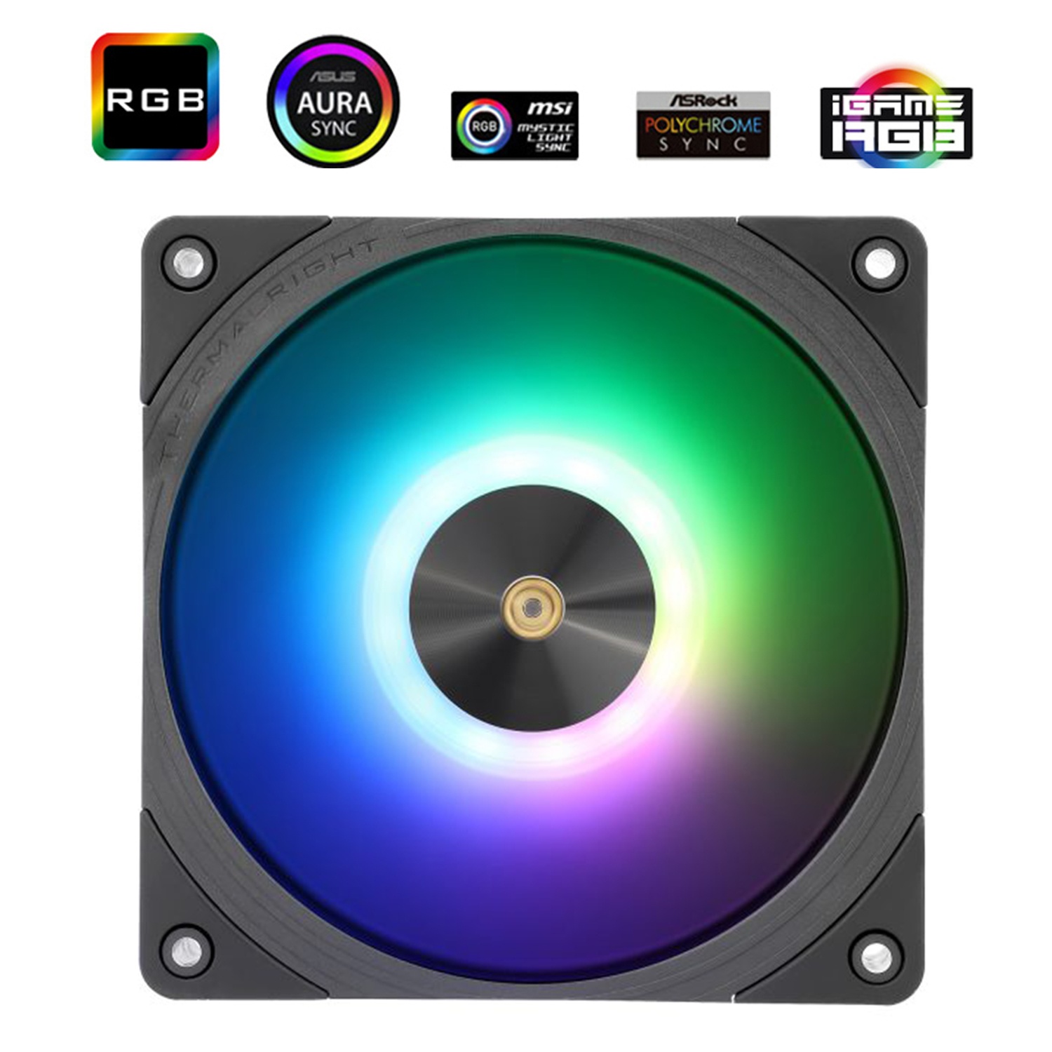 Вентилятор 120x120x25.6 Thermalright TL-B12R-S ARGB Реверсный PWM, 2150rpm, 28.1dB(M), 0.16A