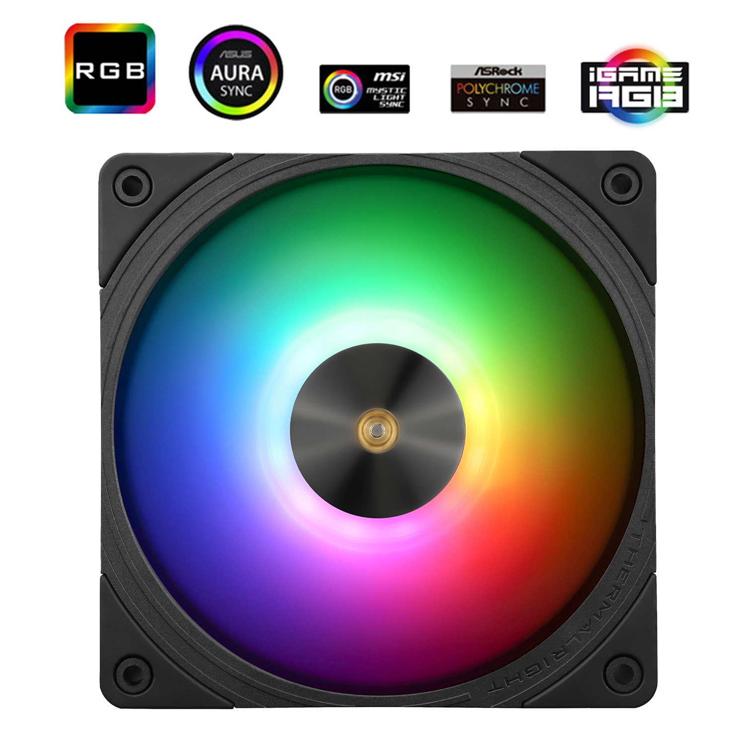 Вентилятор 120x120x25.6 Thermalright TL-B12-S ARGB PWM, 2150rpm, 28.1dB(M), 0.16A