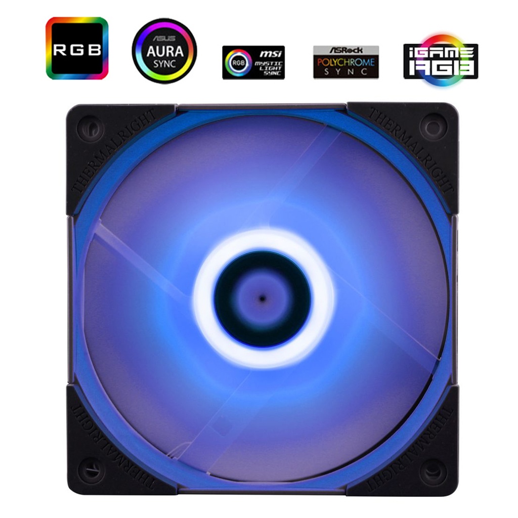Вентилятор 120x120x25 Thermalright TL-R12 RGB PWM, 1800rpm, 27.0dB(M)