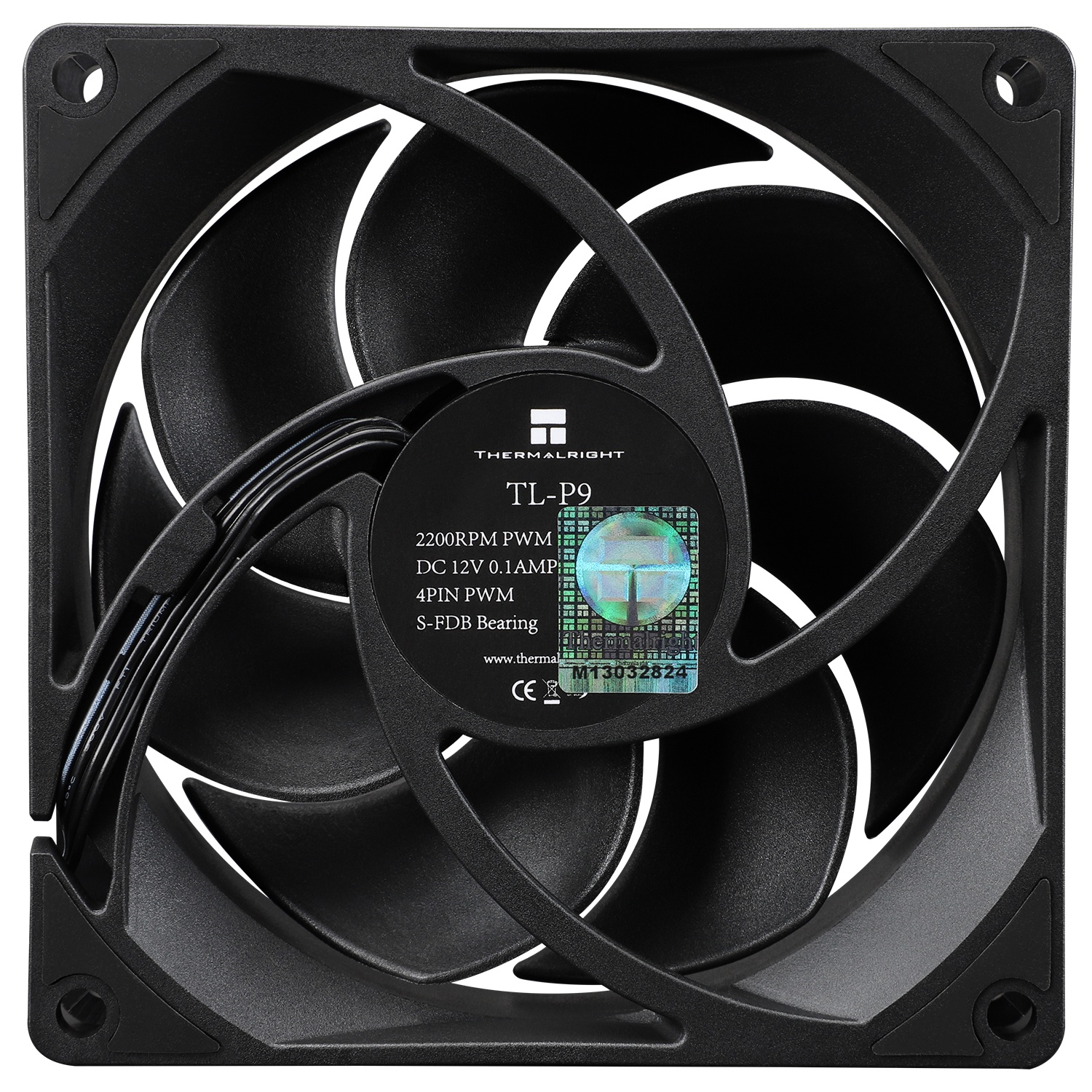 Вентилятор Thermalright 92x92x25 TL-P9 PWM, 2200 rpm, 23.85 dB(A), 0.1A