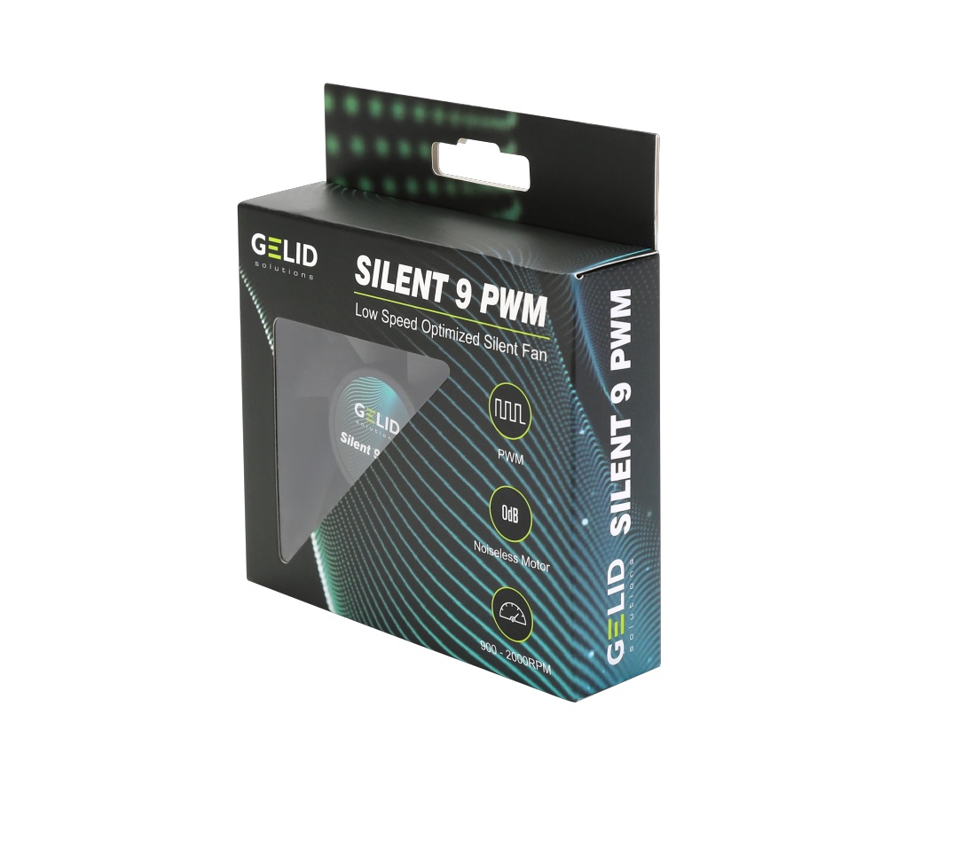 Вентилятор 92x92x25 GELID Solutions Silent 9 PWM Black 900-2000rpm FN-PX09-21