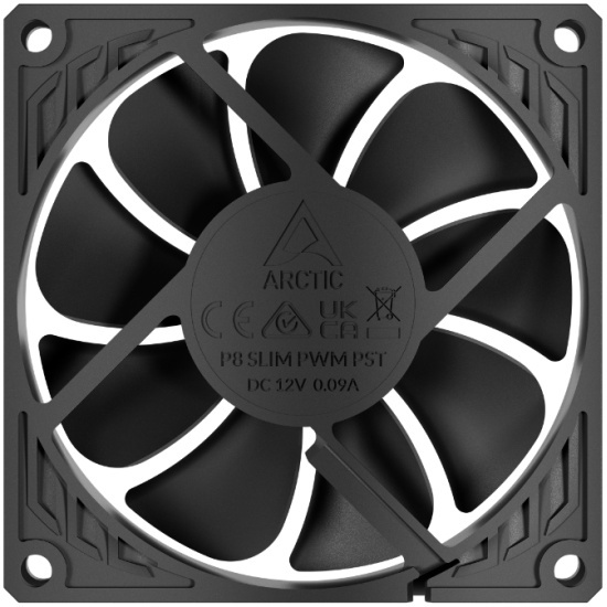 Вентилятор 80х80х25 Arctic P8 Slim PWM PST (Black) ACFAN00295A
