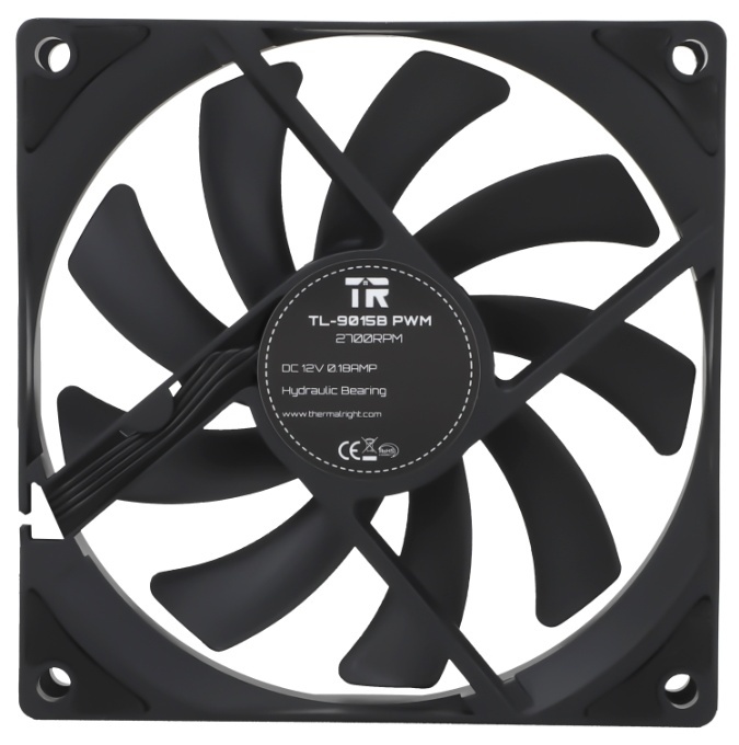 Вентилятор Thermalright 92x92x15 TL-9015-B PWM, 2700rpm, 22.4 dB(A), 0.18A