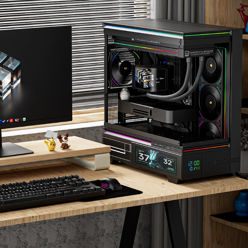 Вентилятор Thermalright 120x360x25 мм TL-UB36 A-RGB для корпуса, в раме 3 шт, черный