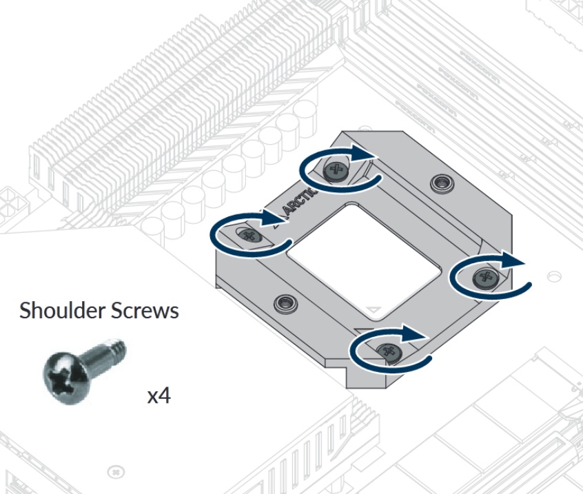 Аксессуары Arctic Набор для крепления Shoulder Screws для Liquid freezer III Series