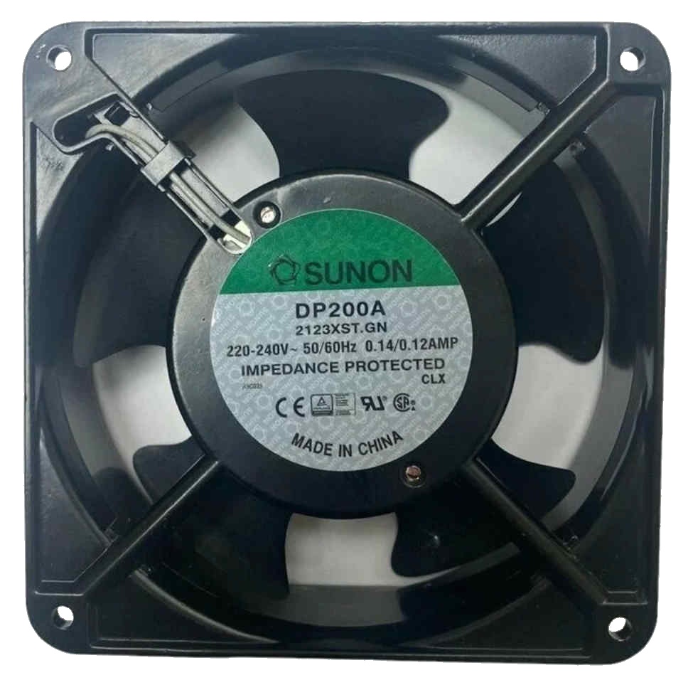 Вентилятор 120x120x38 Sunon DP200A2123XST GN 220-240V AC , поток 115 CFM, 3100 об/мин,