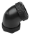 СВО Nanoxia Угловой адаптер для трубки Coolforce,угол 60°, диам. с обеих сторон 12мм, черный CF-MGF160C