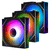 ���������� 120x120x25 Thermalright TL-M12Q-Sx3  ARGB ���������, ������, PWM, 3�� � ��������<