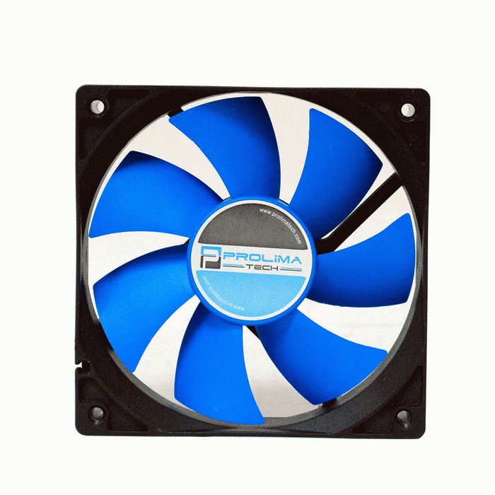 Вентилятор 120x120x25 Prolimatech Blue Vortex 12, 1600rpm, 29.1dB(M), 0.18A, SLB