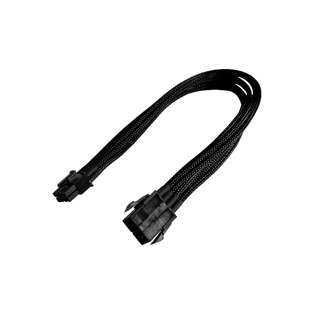Удлинитель Nanoxia 8-pin PCI-E, 30см, индивидуальная оплетка черный NX8PE3E