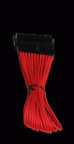 Удлинитель BitFenix ATX 24-pin 30cm Red/Black
