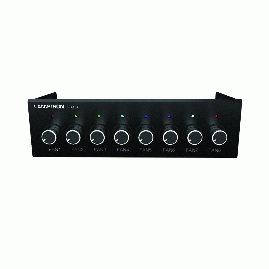 5,25 Панель Lamptron Fan Controller FC8 - Black, контроллер вентиляторов
