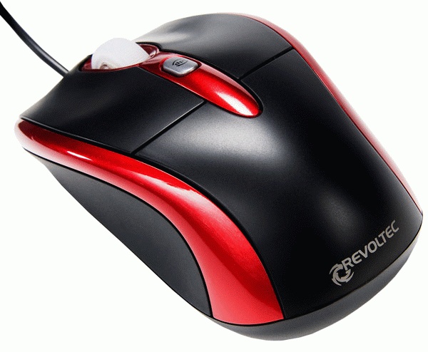 Мышь Revoltec Wired Mini Mouse W103 Red (RE136)