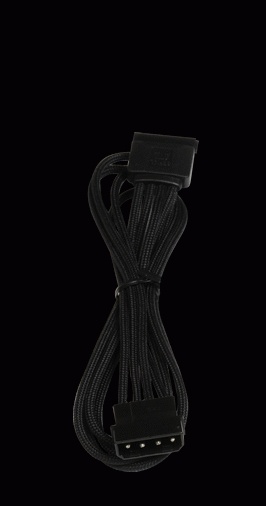переходник BitFenix Molex to SATA 45cm Black/Black