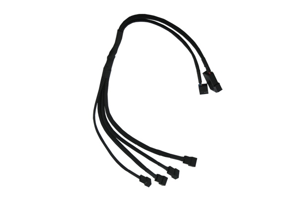 Разветвитель GELID Solutions Solutions CA-PWM-03, PWM-сплиттер 1 to 4 для вентиляторов, питание от Molex,  42 см
