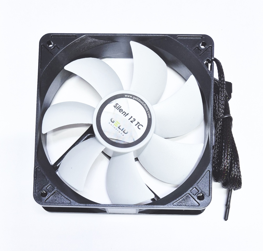 Вентилятор 120x120x25 GELID Solutions Silent 12 TC, 750-1500rpm, 12-25.5dB(M), 0.18A, HB, термоконтроль, FN-TX12-15