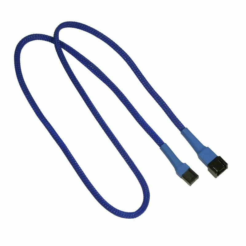 Удлинитель Nanoxia 3-pin, 60см синий NX3PV60B