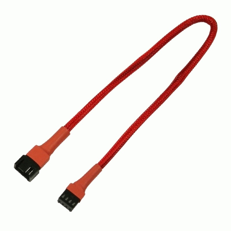 Удлинитель Nanoxia 4-pin PWM, 30см .красный NXPWV30R