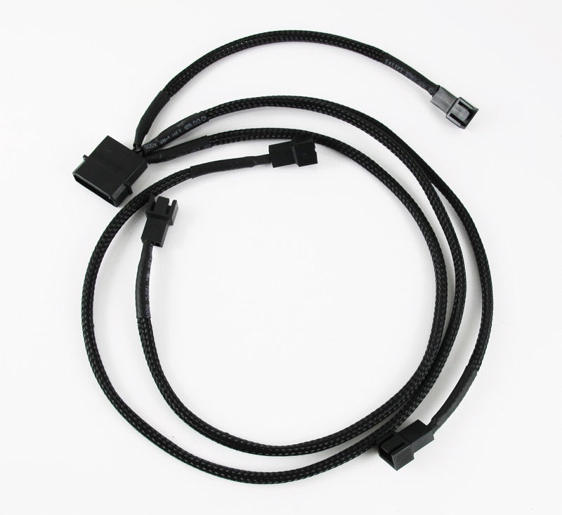 Разветвитель XSPC 4-pin MOLEX в 4 x 3-pin Quad 120mm Fan Cable