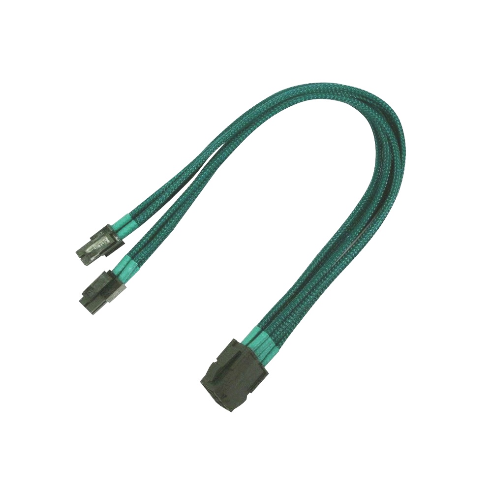 Удлинитель Nanoxia 8-pin EPS to 4+4-pin, 30см, зеленый NX8PV3EG