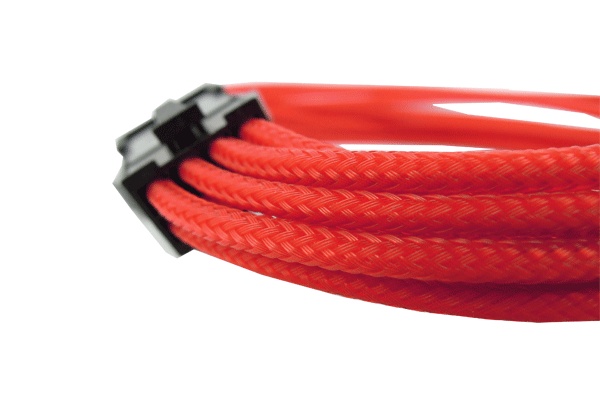 Удлинитель GELID Solutions 8-pin EPS, 30см, индивидуальная оплетка, красный  CA-8P-04