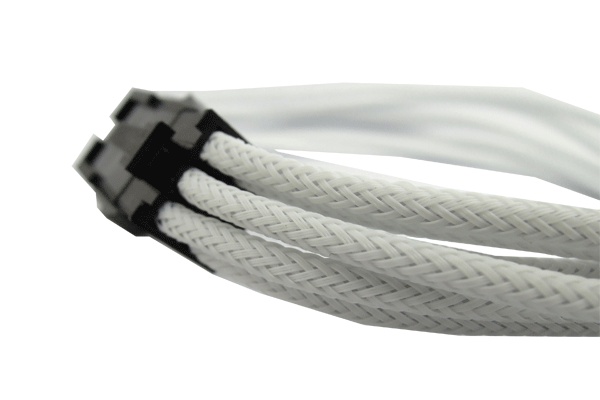 Удлинитель GELID Solutions 6-pin PCI-E, 30см, индивидуальная оплетка, белый  CA-6P-02
