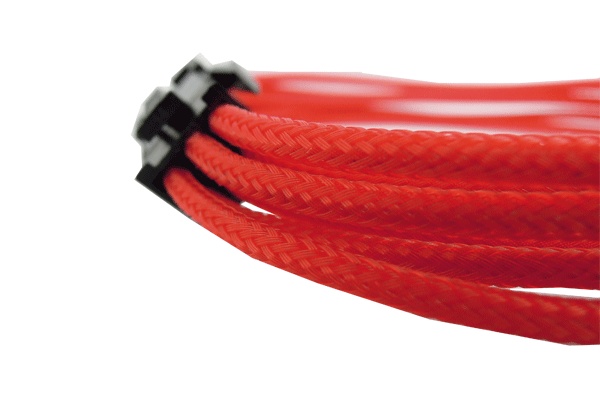 Удлинитель GELID Solutions 6-pin PCI-E, 30см, индивидуальная оплетка, красный  CA-6P-04