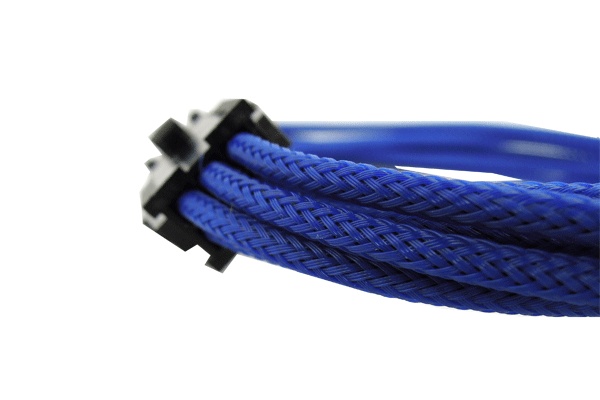 Удлинитель GELID Solutions 6-pin PCI-E, 30см, индивидуальная оплетка, синий  CA-6P-03
