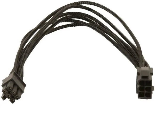 Удлинитель GELID Solutions 6-pin PCI-E, 30см, индивидуальная оплетка, черный  CA-6P-01