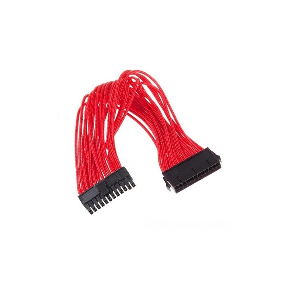 Удлинитель GELID Solutions 24-pin ATX, 30см, индивидуальная оплетка, красный  CA-24P-04