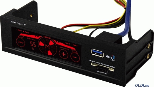 5,25 Панель AeroCool CoolTouch-R Black