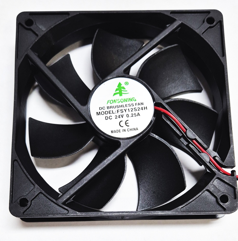 Вентилятор 120x120x25 Fonsoning FSY12S24H, 3000rpm, 41dB(M), 0.25A, 2pin, 24V