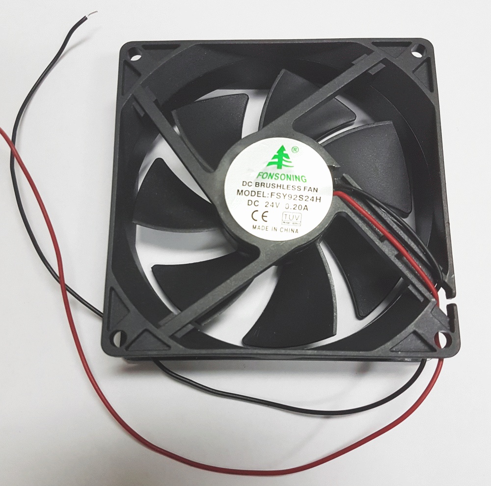 Вентилятор 92x92x25 Fonsoning FSY92S24H, 3500rpm, 40dB(M), 0.20A, 2pin, 24V
