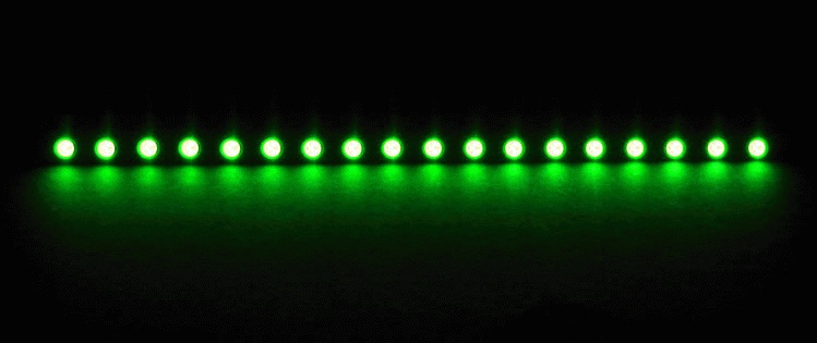 Светодиодная лента Nanoxia Rigid LED 20 см,на жесткой основе, зеленая SMD5050 для ПК с регулировкой яркости