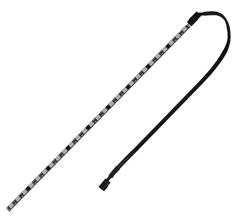 Светодиодная лента Nanoxia Rigid LED 30 см,на жесткой основе,  белая, SMD5050, 12 В, для ПК, яркая
