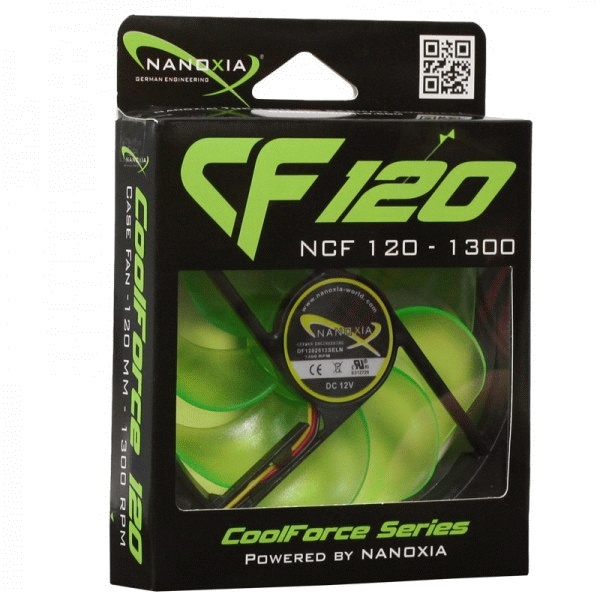 Вентилятор 120x120x25 Nanoxia Cool Force NCF-120-1300
