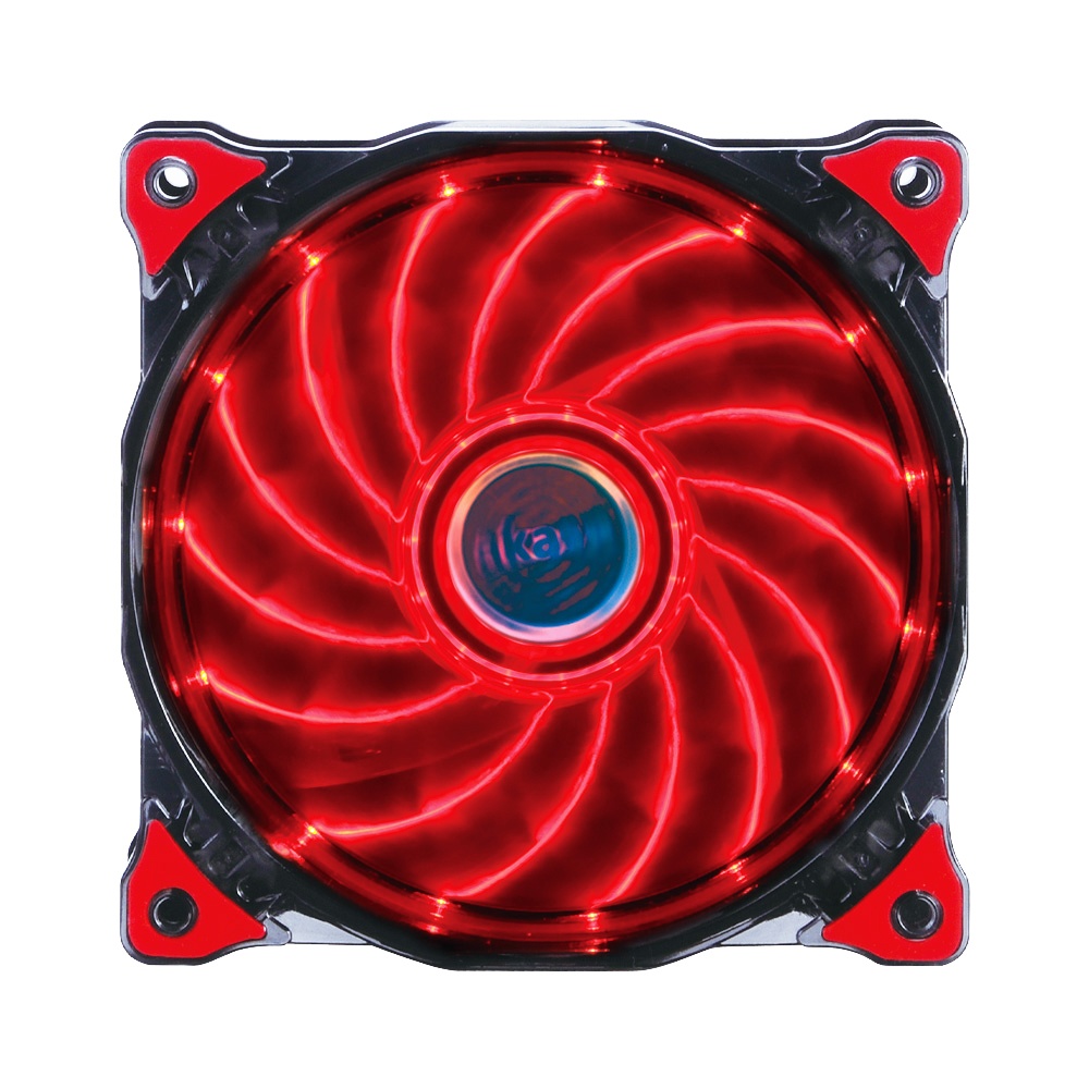Вентилятор 120x120x25 Akasa AK-FN091-RD Vegas LED, 1200rpm, 23.2dB(M), 0.3A, красный