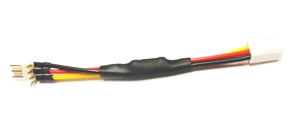 Переходник Generic 3pin => 3pin понижающий 27 Ом для снижения оборотов вентилятора кабель питания
